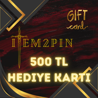 İtem2pin 500 TL Hediye Kartı
