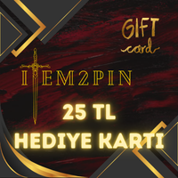 İtem2pin 25 TL Hediye Kartı