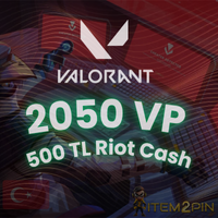 Valorant 2.050 VP -  500 TL Riot Cash