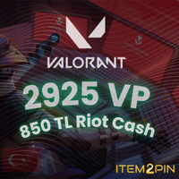Valorant 2.925 VP -  850 TL Riot Cash