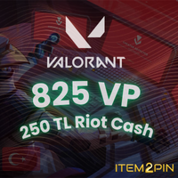 Valorant 825 VP -  250 TL Riot Cash